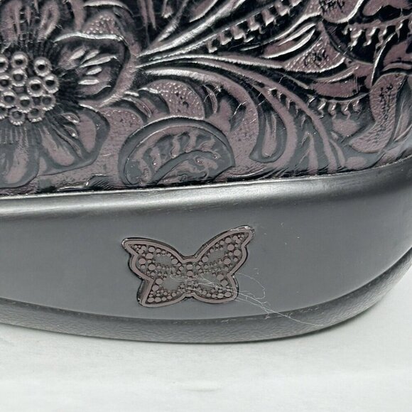 Alegria Shoes EU 40 US 9.5/10 Joleen Molasses Tooled Brown Leather Comfort Clog - Picture 6 of 12